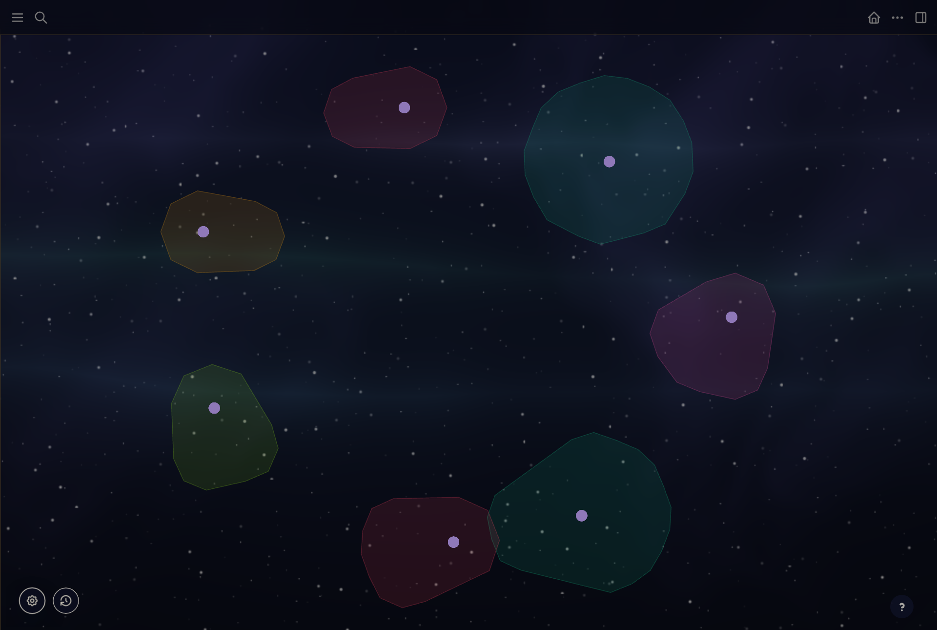 The knowledge graph over the night sky